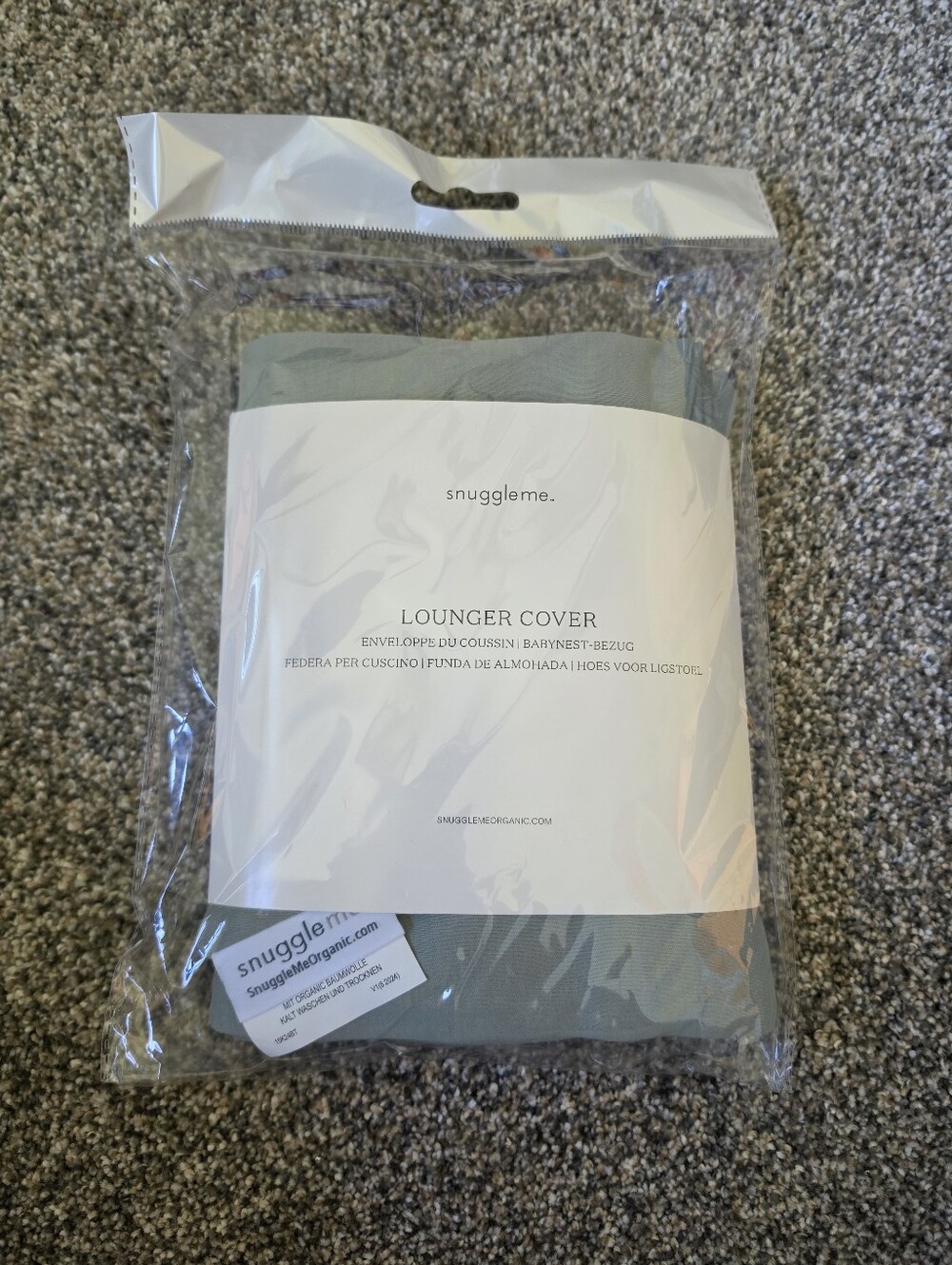 Snuggle Me Lounger Cover in Sage Green
